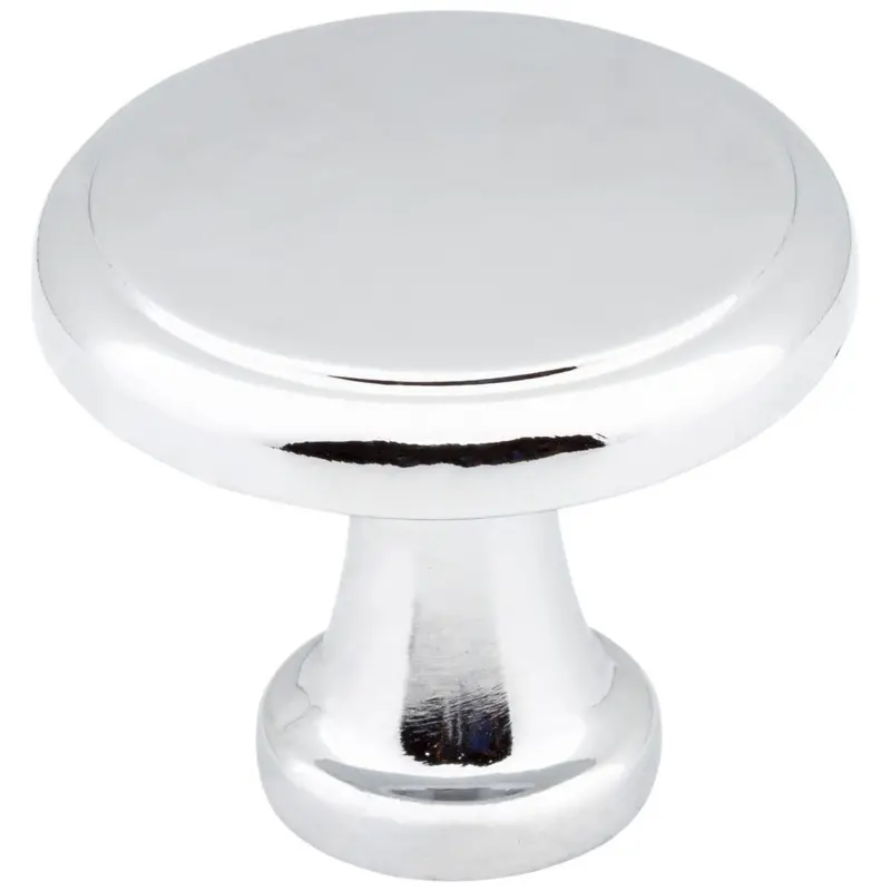 Kenner Polished Chrome Mushroom Cabinet Knob – 1-3/16" Diameter 1