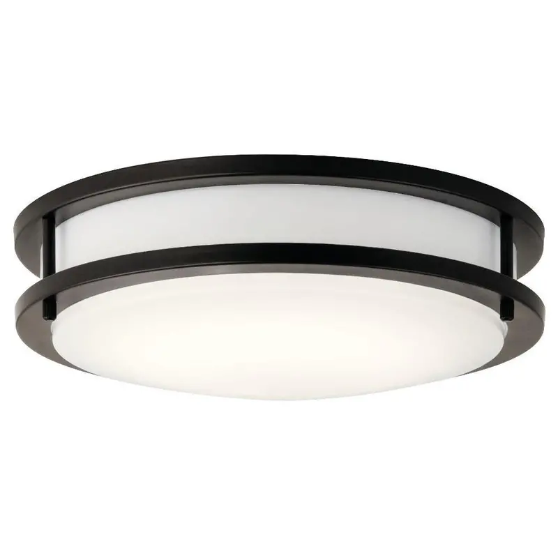 Kichler 10784Ozled Flush Mount Light – 23W Led, Transitional Design (3.5"H × 11.75"W) 1