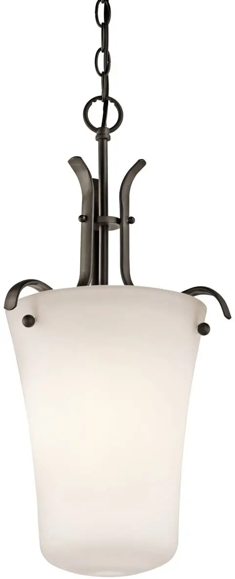 Kichler 43076Ozfl One-Light Foyer Pendant – Olde Bronze Finish 1