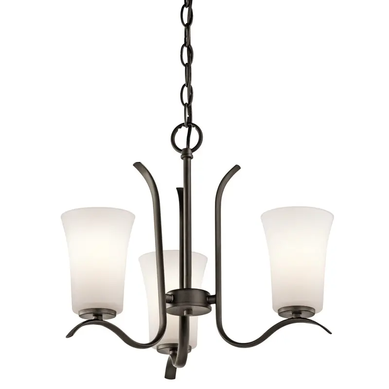Kichler Armida 3-Light Chandelier In Olde Bronze With Rustic Elegance 1