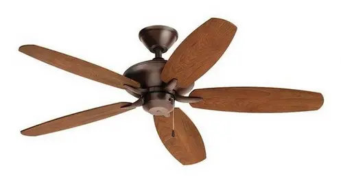 Kichler Renew 5-Blade Modern Ceiling Fan – 13.5"H × 52"D, Matte Black Finish 1