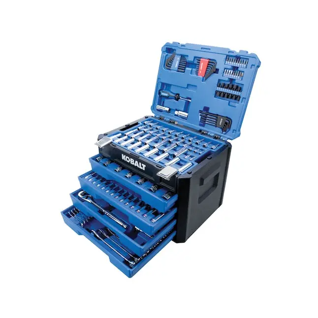 Kobalt 250-Piece Sae & Metric Chrome Mechanics Tool Set (1/4" And 3/8" Drive) 1