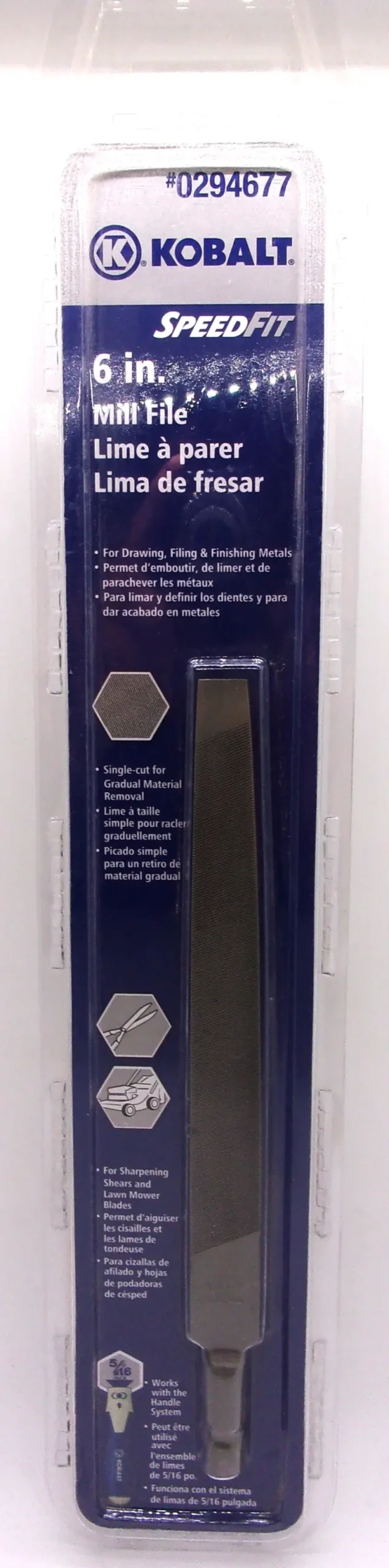 Kobalt 6-Inch Mill File – Durable Hand File #0294677 1