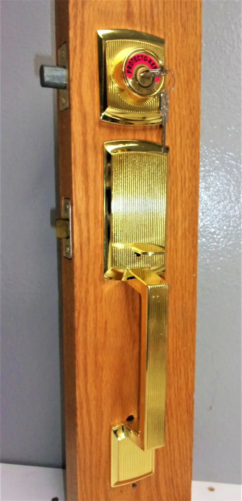 Kwikset Esquire Handleset – Polished Brass, Single-Cylinder, 3-Piece Kit #671Lip3Pkrcl3223 1