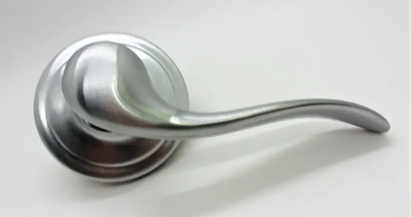 Kwikset Tustin Dummy Lever – Right-Hand, Polished Nickel Finish, Non-Functional Trim #94880-413 1