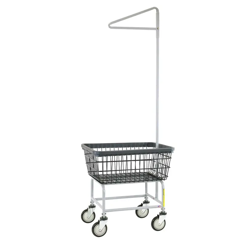 Laundry Cart With Single Hanging Rod 1