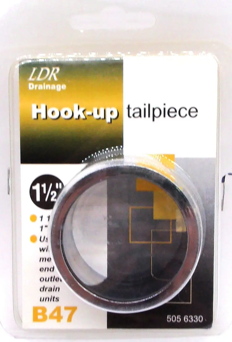 Ldr - 1-1/2" Drainage Hook-Up Tailpiece #505 6330 1