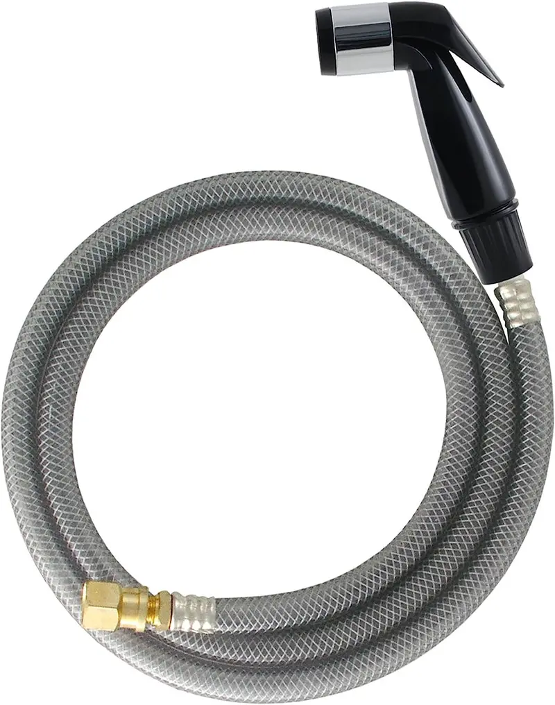 Ldr 501-6200 Kitchen Faucet Sprayer Replacement Kit – 48" Hose With Spray Head, Black Finish 1