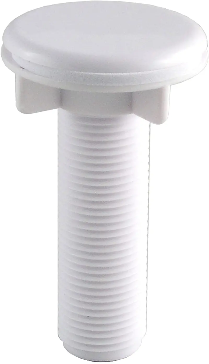 Ldr 501-6415Wt Chrome Faucet Hole Cover With 1/2-Inch Threaded Shank 1