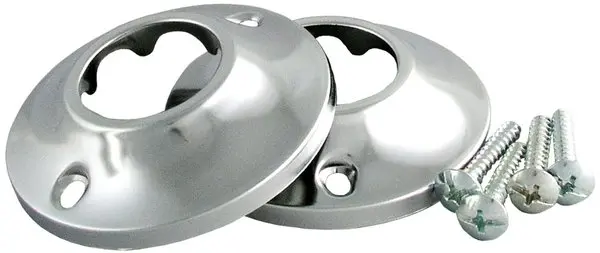 Ldr 502-6100 Round Chrome Shower Rod Flange 1