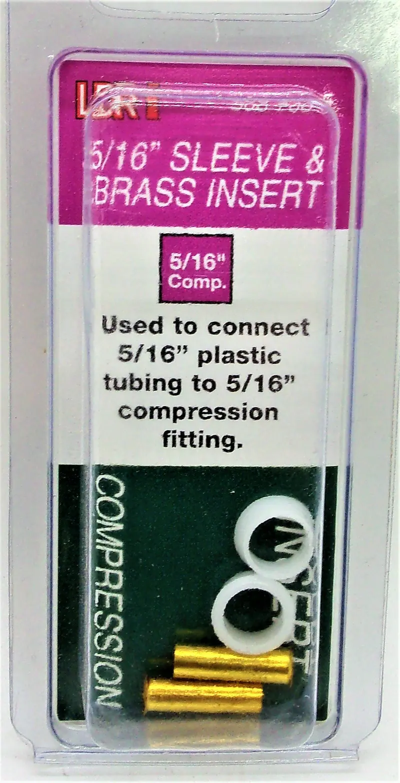 Ldr Brass Compression Sleeve & Insert Kit – 5/16" Od, #508-760-4 1