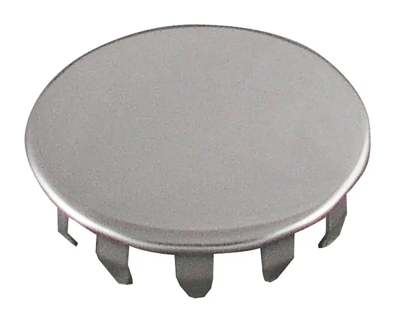Ldr Faucet Hole Cover Plate – 1.5" Round, Brushed Silver Finish 1