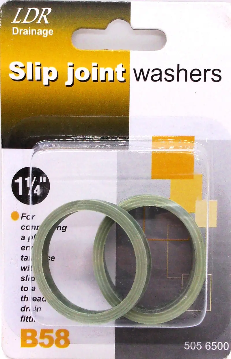 Ldr Industries 505-6500 Slip-Joint Washer Kit – 1-1/4" Diameter, 3-Piece Set 1