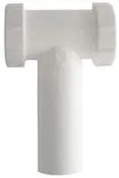 Ldr Plastic Waste Tee – 1-1/2" Center & End Outlet, White, Pack Of 1 1