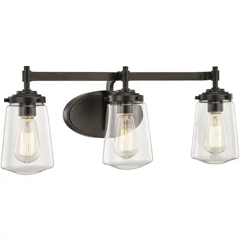 Linville 3-Light Old Bronze Vanity Light – 14-Inch Wall-Mounted Fixture 1