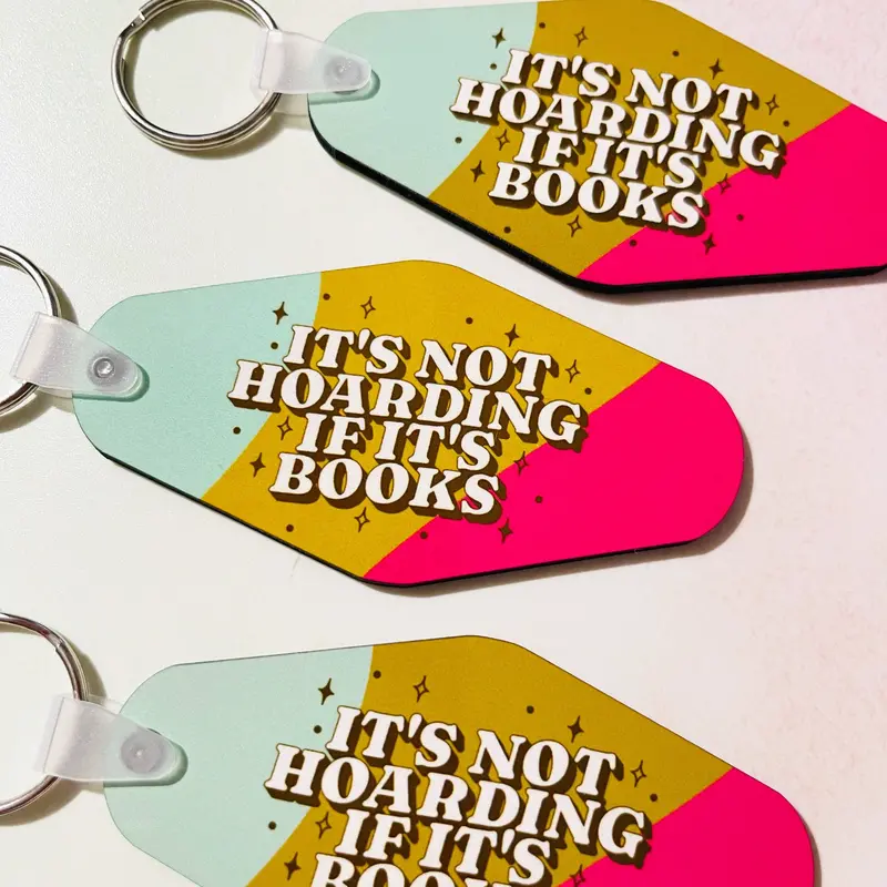 Literary-Themed Motel-Style Keychain 1