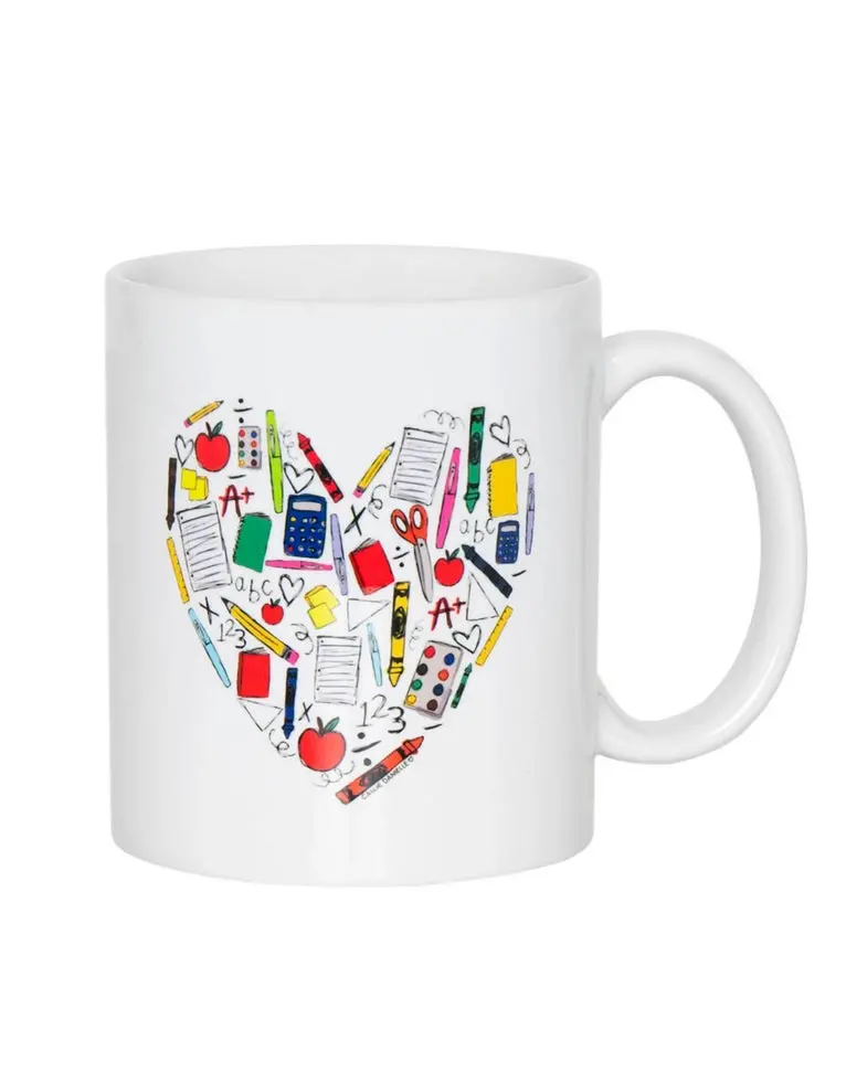 Love For Teaching Ceramic Mug – Inspirational Teacher Appreciation Gift 1