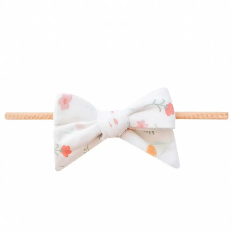 Mabel Classic Nylon Bow Headband – Adjustable & Lightweight 1