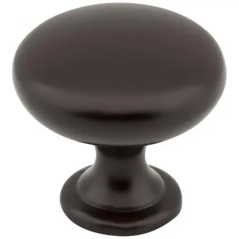 Madison Cabinet Knob In Dark Bronze – 1-3/16" Diameter Mushroom Style #3910-Orb 1