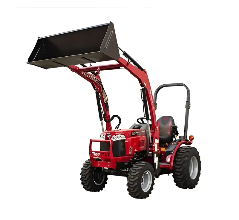 Mahindra 1126 4Wd Tractor With Rops Cab, Hst Drive, And Front Loader 1