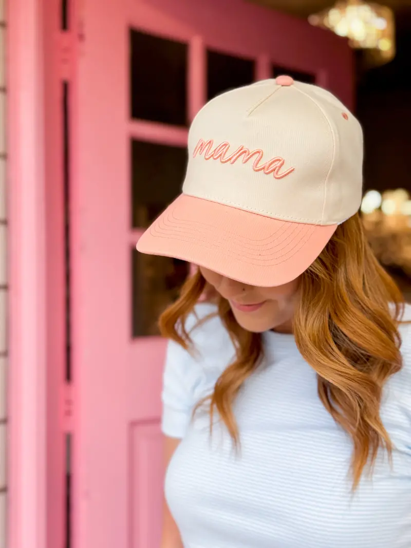 ‘Mama’ Classic Canvas Hat – Minimalist Mom Gift 1