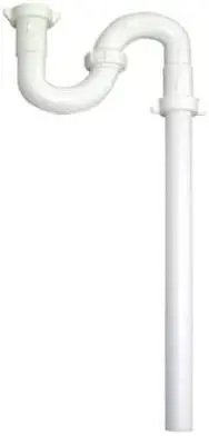Master Plumber Lavatory S-Trap Drain Assembly – White, Model 823-658 1