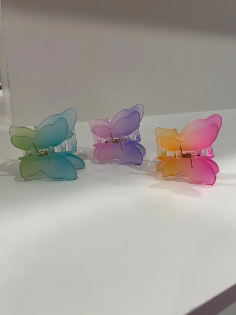 Metal Butterfly Hair Clips Set 1