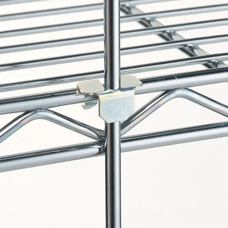 Metro 9084Z Extra Plated Rod & Tab Connectors For Super Erecta Wire Shelving – Pack Of 12 1