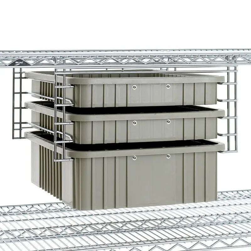 Metro Slide System – Adjustable Shelf Support For Super Erecta Shelving 1