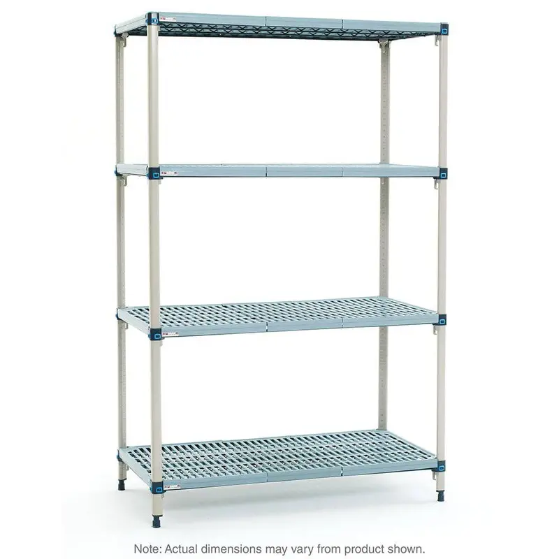 Metromax Q S-4 Plastic Industrial Shelving Starter Unit (4-Shelf) 1