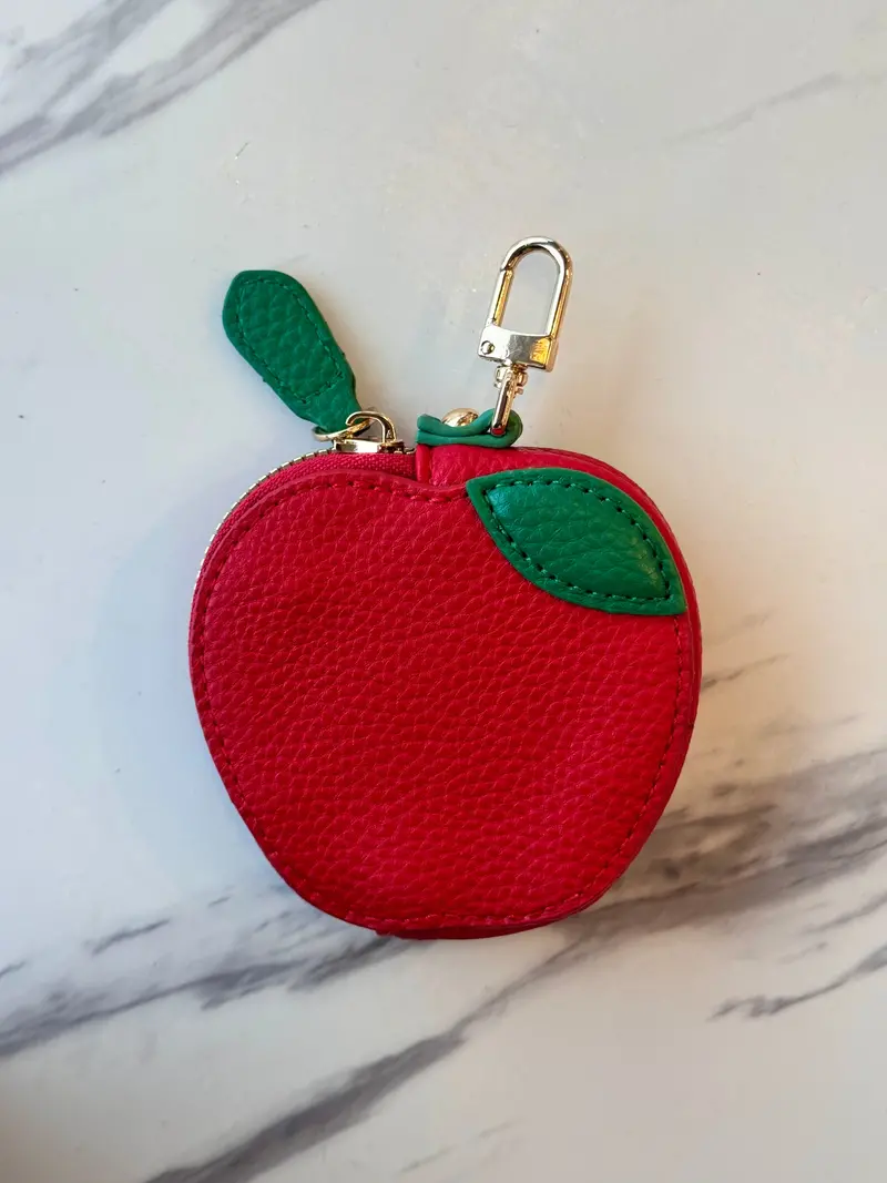 Mini Apple Coin Purse – Compact Zippered Accessory 1