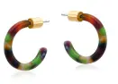 Minimalist Hoop Resin Earrings 1