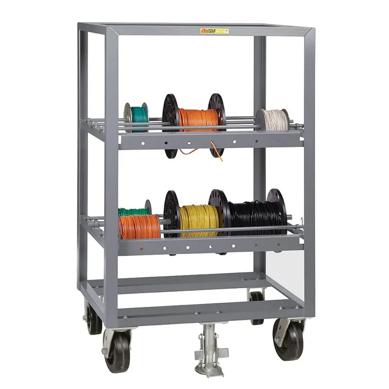 Mobile Wire Reel Storage Rack System 1