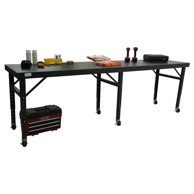 Mobile Work Table With Adjustable Height – Industrial-Grade Steel Design 1