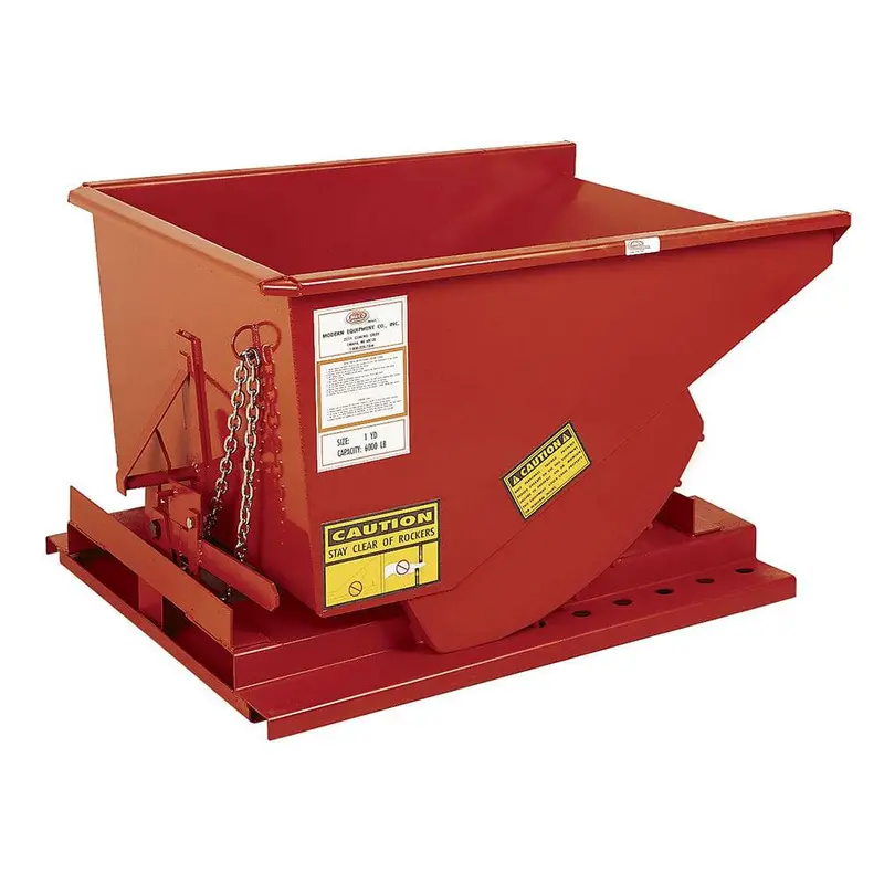 Modern Medium-Duty Self-Dumping Hopper – 1 Cu. Yd. Capacity 2