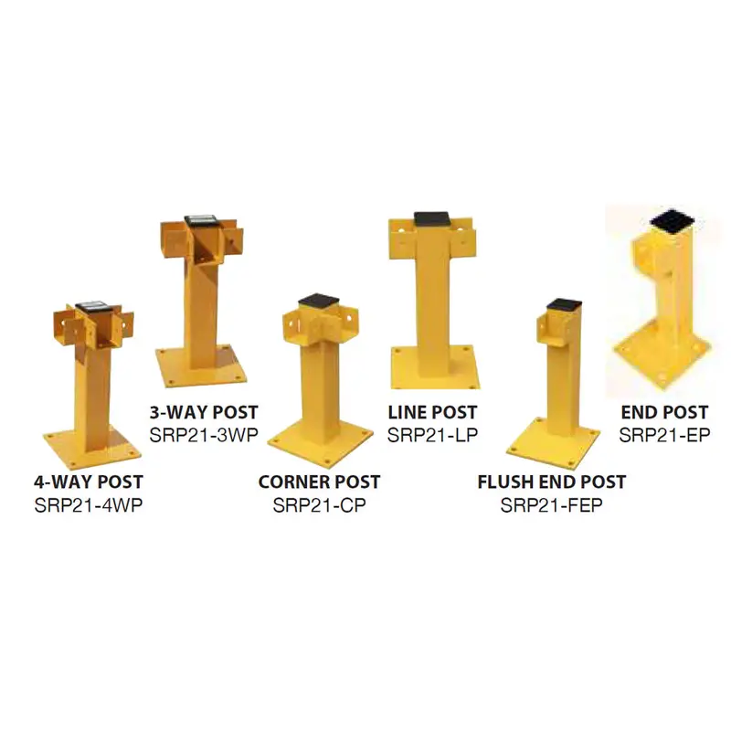 Modular Protective Railing System — Vertical Support Posts For Quick, Secure Installation 1