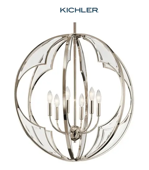 Montavello 6-Light Medium Chandelier By Kichler – Model 43097Pn 1