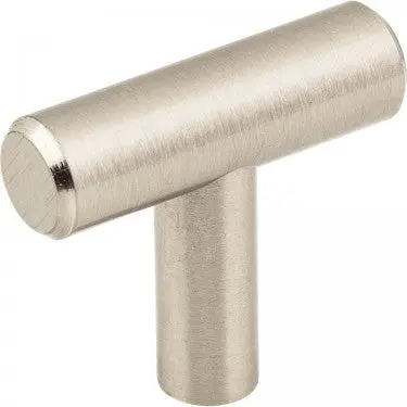 Naples Cabinet T-Knob – 1-9/16-Inch Length (Satin Nickel, #40Sn) 1