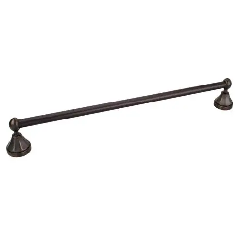 Newbury Brushed Oil-Rubbed Bronze 24" Single Towel Bar – Retail Packaged 1