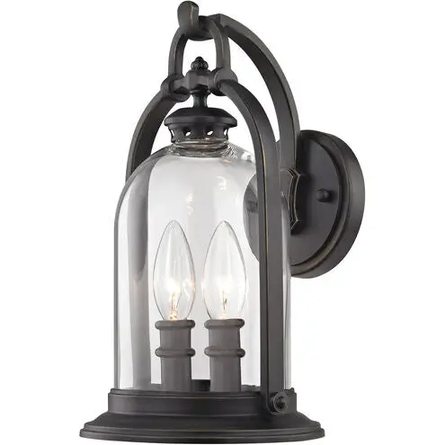 North Haven English Bronze 2-Light Wall Sconce – 7-Inch Fixture 1