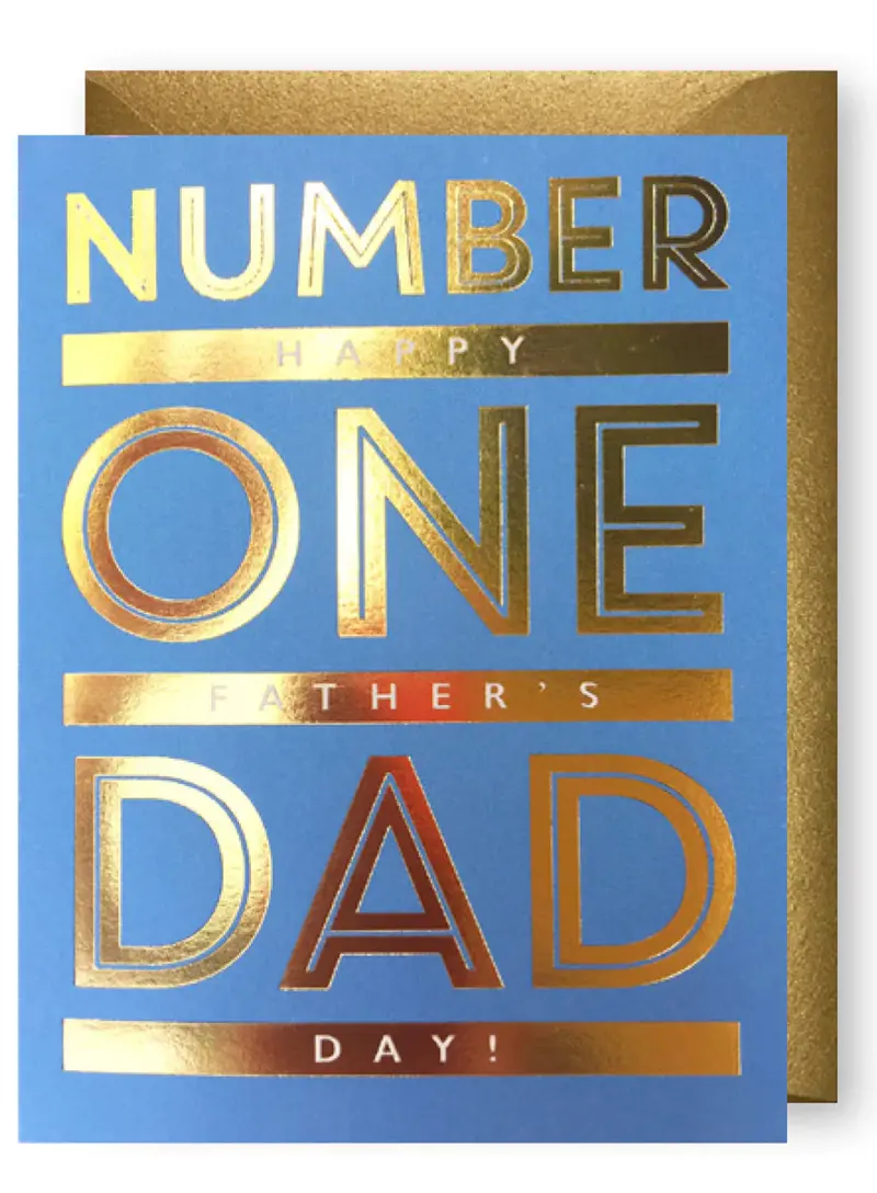 'Number One Dad' Father'S Day Celebration Card 1