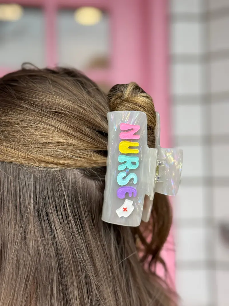 Nurse-Themed Claw Hair Clip For Professionals 1