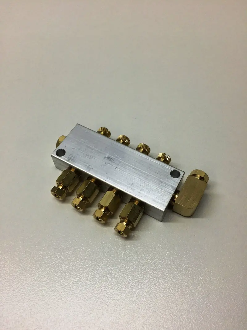 Nventor Cnc Router 4-Port Lubrication Pipe Connector – Snx Quad-Outlet Fitting 1
