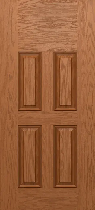 Oak Series Fiberglass 4-Panel Blank Top Door – Drg40-30, 35-3/4" × 79" (In-Store Only) 1