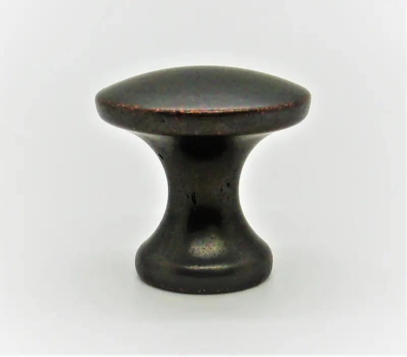 Oiled Rubbed Bronze Cabinet Knob – Classic Round Profile, Warm Antique Finish #085-03-0879 1