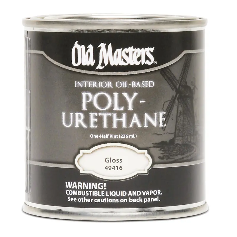 Old Masters 49504 Semi-Gloss Oil-Based Interior Polyurethane, 1-Quart Can 1