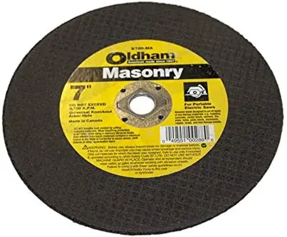 Oldham B700Ma Masonry Cutting Disc – 7-Inch X 1/8-Inch, Universal Mount 1