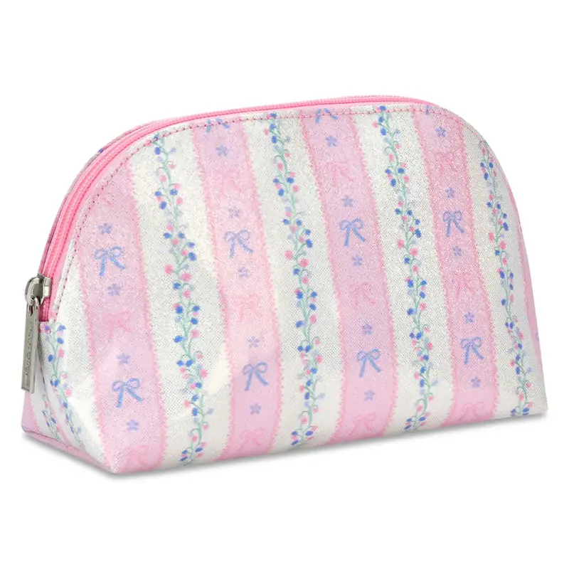 Oval Floral-Print Cosmetic Tote Bag 1