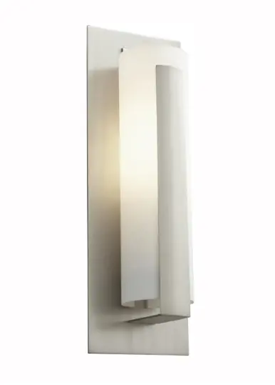 Oxygen Lighting Union 15-Inch Ada-Compliant Single-Light Fluorescent Wall Sconce With Acrylic Cylinder Shade #2-5163-24 1