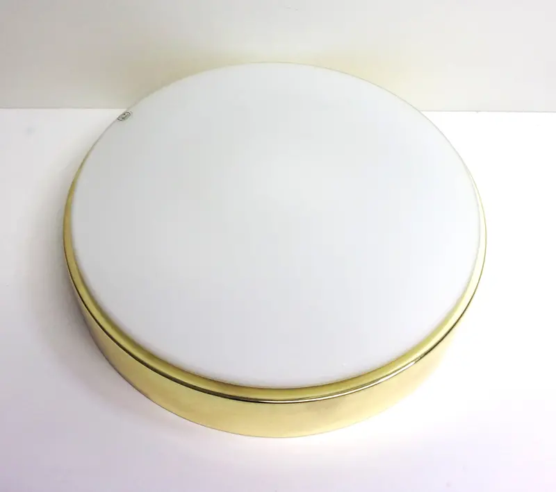 Oxygen Lighting White And Polished Brass Ceiling Flush Mount #2-6114-2 1